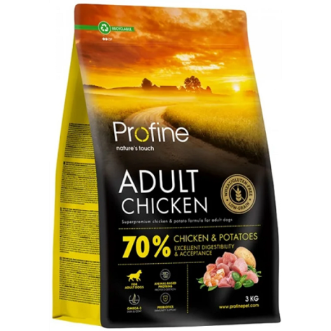 Profine Dog Adult Κοτόπουλο & Πατάτα 3Kg