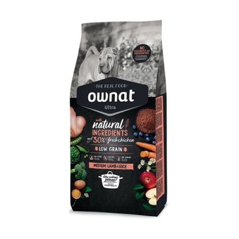 Ownat Ultra Medium Adult Αρνί και Ρύζι  3Kg