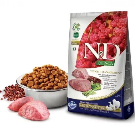 N & D QUINOA WEIGHT MANAGEMENT LAMB 2,5 Kg