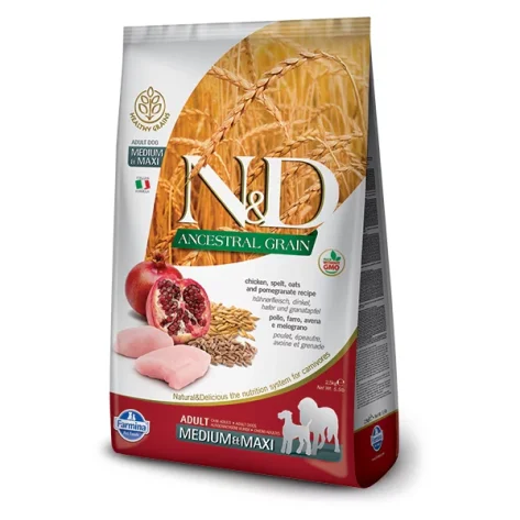 N&D CHICKEN & POMEGRANATE ADULT MEDIUM & MAXI 12 Kg