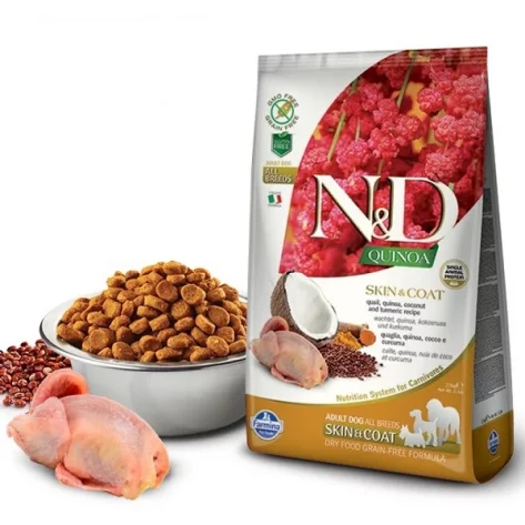 N & D QUINOA SKIN & COAT QUAIL 7Kg