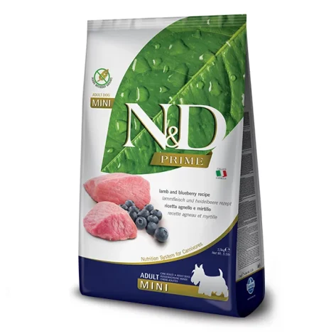N&D LAMB & BLUEBERRY ADULT MINI 2,5kg