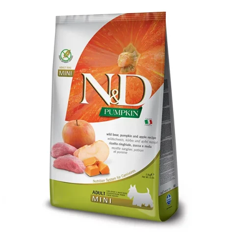 N&D GRAIN FREE PUMPKIN BOAR & APPLE ADULT MINI 2,5Kg