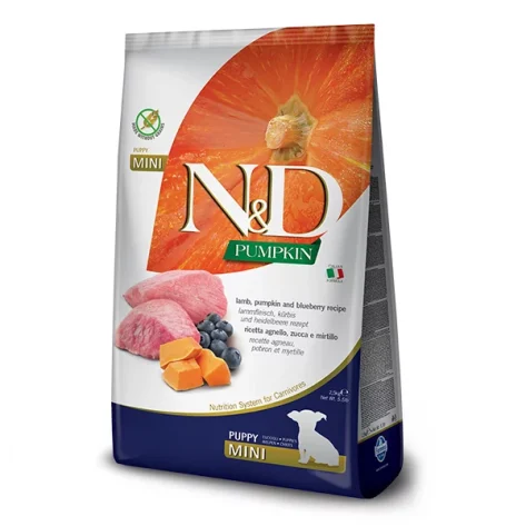 N&D GRAIN FREE PUMPKIN LAMB & BLUEBERRY PUPPY MINI 2,5Kg