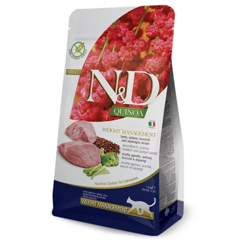 N & D CAT QUINOA WEIGHT MANAGEMENT LAMB 1,5Kg