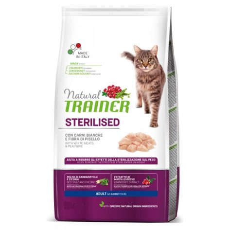 Natural Trainer Cat Adult Sterilized Γαλοπούλα 10kg