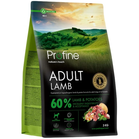 Profine Dog Adult Αρνί & Πατάτα 3Kgr
