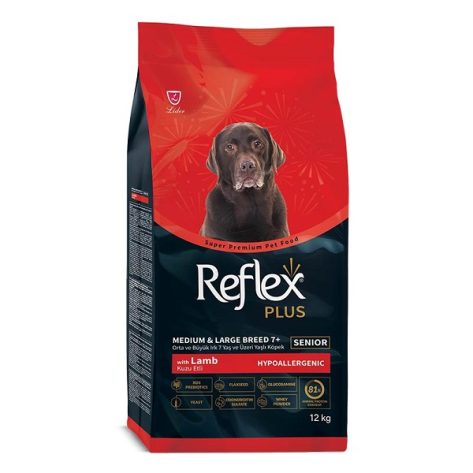Reflex Plus Ξηρά Τροφή Σκύλου Medium & Large Senior Αρνί 12kg
