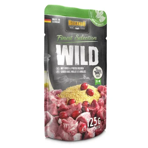Belcando Pouch Κυνήγι με Μίλετ και Βατόμουρα 125g