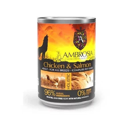 Ambrosia Grain Free Adult Fresh Chicken and Salmon 400gr
