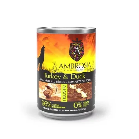 Ambrosia Grain Free Adult Sensitive Turkey and Duck 400gr