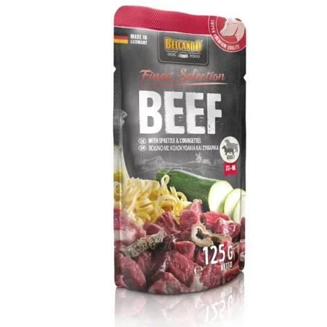 Belcando Pouch Βοδινό με Κολοκυθάκια και Ζυμαρικά 125g
