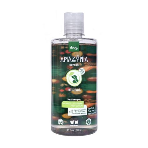 Amazonia Pet Care Herbal Vegan Σαμπουάν απωθητικό παρασίτων 500ml