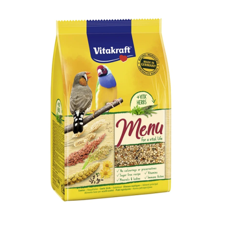 Vitakraft Menu για εξωτικά πτηνά με μέλι 500GR