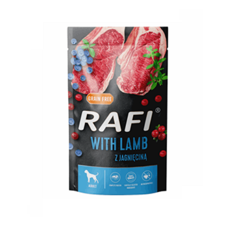 RAFI ADULT ΠΑΤΕ ΑΡΝΙ, BLUEBERRY & CRANBERRY 500GR