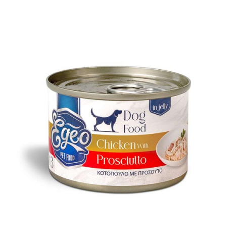 Egeo Dog Adult Κοτόπουλο με Προσούτο σε Ζελέ 160gr