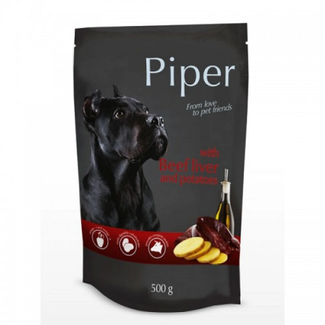 Piper Adult beef liver Pouch 500gr