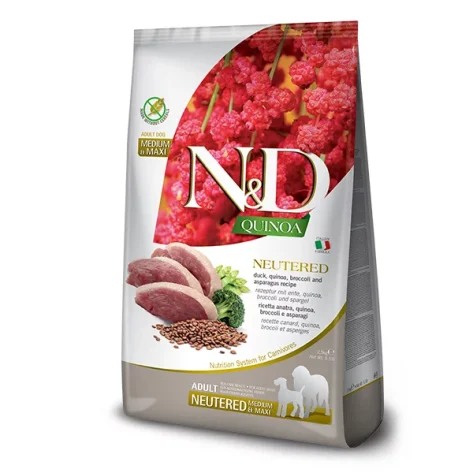 N&D Quinoa Medium-Maxi Neutered Duck 12kg