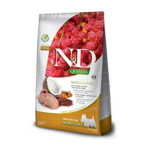 N&D Quinoa Skin & Coat Quail & Coconut Adult Mini 2.5kg