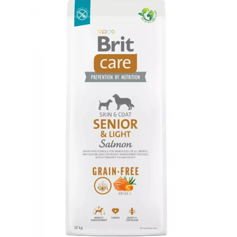 Brit Care Grain Free Senior & Light Salmon & Potato 12kg
