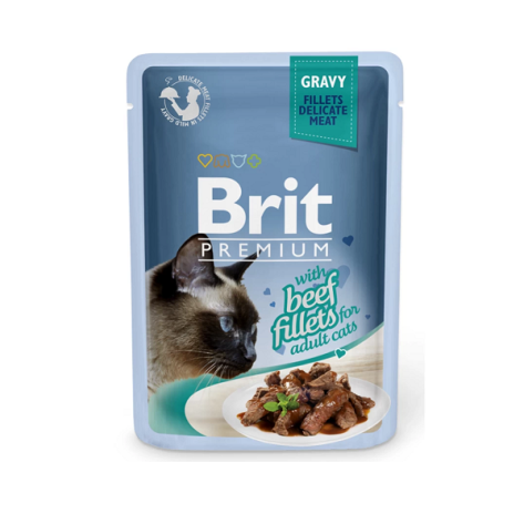 BRIT PREMIUM CAT σε ΣΆΛΤΣΑ με ΦΙΛΈΤΟ ΒΟΔΙΝΟΎ  85GR