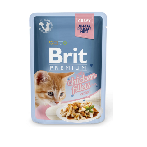 BRIT PREMIUM KITTEN σε Σάλτσα με Φιλέτο Κοτόπουλου 85GR