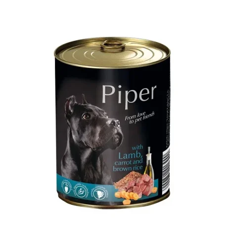 Piper Adult Αρνί, Καρότο & Καστανό Ρύζι – 800gr