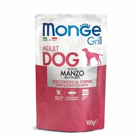 Monge Dog Grill Rich in με Μοσχάρι 100gr