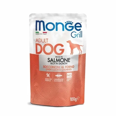 Monge Dog Grill Rich in με Σολομό 100gr