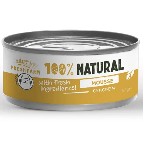 Fresh Farm Mousse Chicken 100% Natural Κονσερβάκι Γάτας 85gr