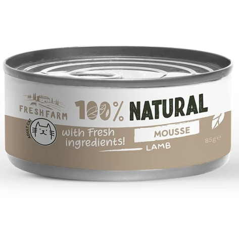 Fresh Farm Mousse Lamb 100% Natural Κονσέρβα Γάτας Αρνί