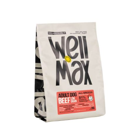 Wellmax Ξηρά Τροφή Σκύλου Adult Low Grain Beef 2kg
