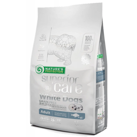Nature's Protection Superior Care White Dog Small & Mini Adult με Λευκά Ψάρια 10kg