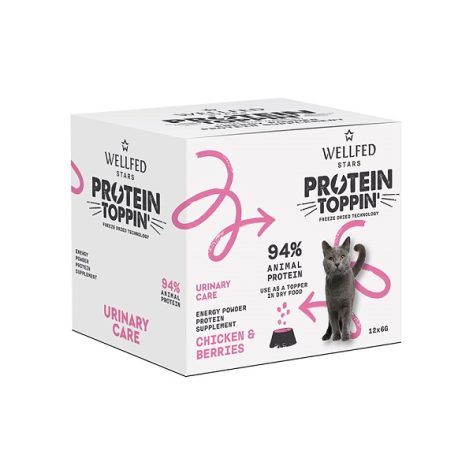 Συμπλήρωμα Διατροφής Wellfed F.D. Protein Toppin' Chicken & Berries 6gr