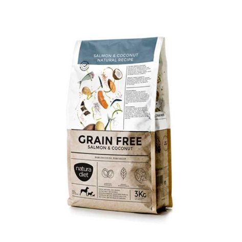 Natura Diet Grain Free Adult Salmon and Coconut Natural Recipe 3kg