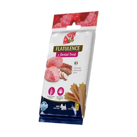 N&D Quinoa Λιχουδιά Σκύλου Dental Treat Adult Flatulence Mini 60gr (7 Sticks)