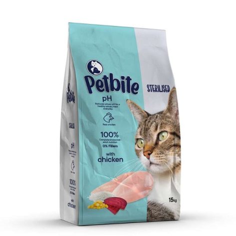 Petiva Petbite Cat Food Sterilized Chicken 15kg