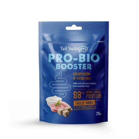 Tail Swingers Λιχουδιά Σκύλου Freeze Dried Pro-Βio Booster Chicken & Yoghurt 25gr