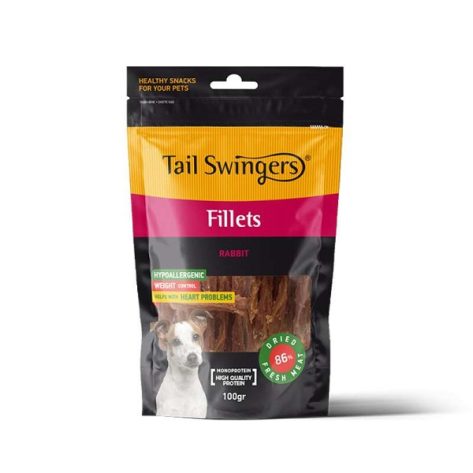 Tail Swingers Λιχουδιά Σκύλου Air Dried Pure Rabbit Soft Fillets 100gr