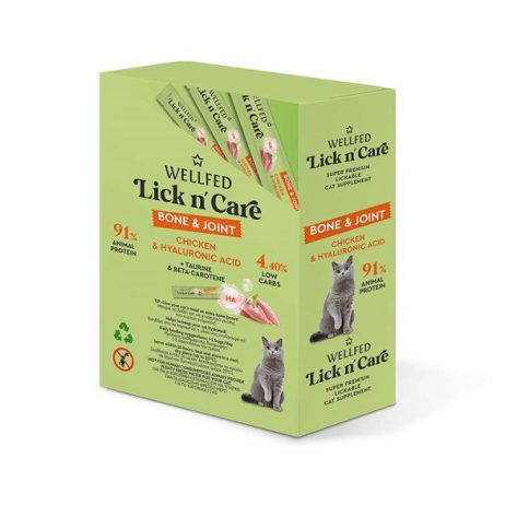 Wellfed Κρεμώδης Λιχουδιά Γάτας Lick N’ Care Bone & Joint 360gr