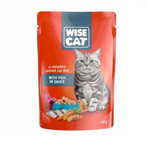 Wise Cat with Fish σε Σάλτσα 100gr