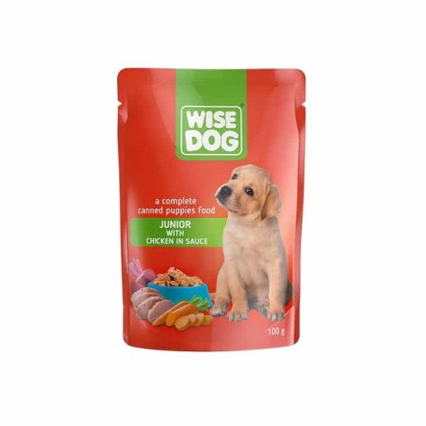 Wise Dog Junior with Chicken σε Σάλτσα 100gr