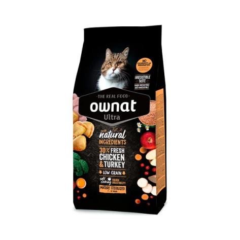 Ownat Ultra Mature Sterilized με Κοτόπουλο & Γαλοπούλα 1,5kg
