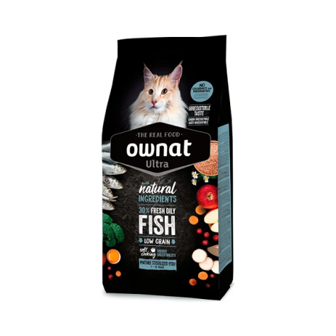 Ownat Ultra Mature Sterilized με Ψάρι 1,5kg