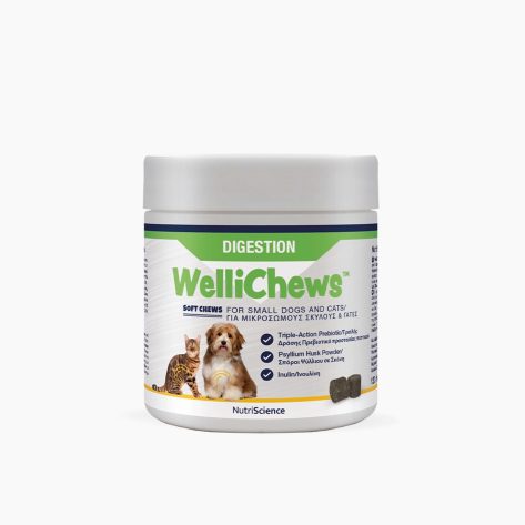 WelliChews™ Digestion Soft Chews για σκύλο & γάτα 120 chews