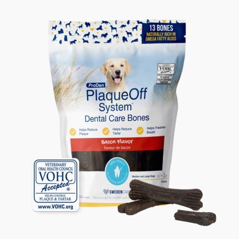 ProDen PlaqueOff System® - Dental Care Bones - Bacon Flavor 485gr