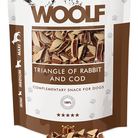 Woolf Snacks RABBIT AND COD TRIANGLE