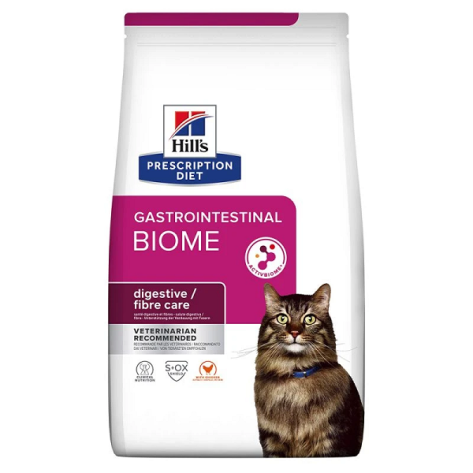Hill's Prescription Diet Gastrointestinal Biome Digestive Fibre Care για Γάτες με Κοτόπουλο 1,5kg (1,1kg + 400gr Δώρο)