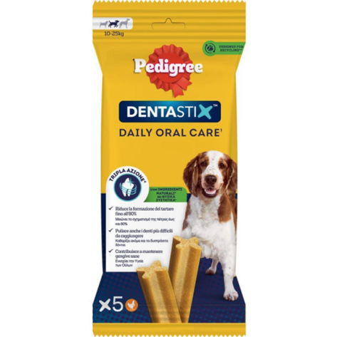 Pedigree Dentastix Medium 5τμχ 128gr (1+1 Δώρο)