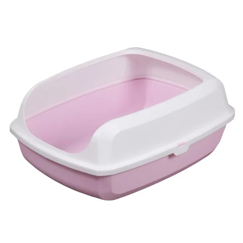Ημίκλειστη Τουαλέτα Γάτας Cat Toilet Easy - Semi Closed L Pink 56x42x23,5cm Ροζ